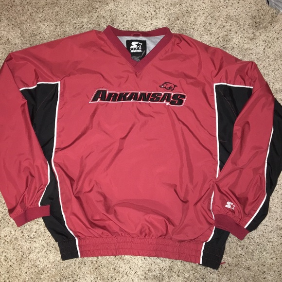 Starter Arkansas Razorbacks Track Jacket Pullover - Picture 4 of 4